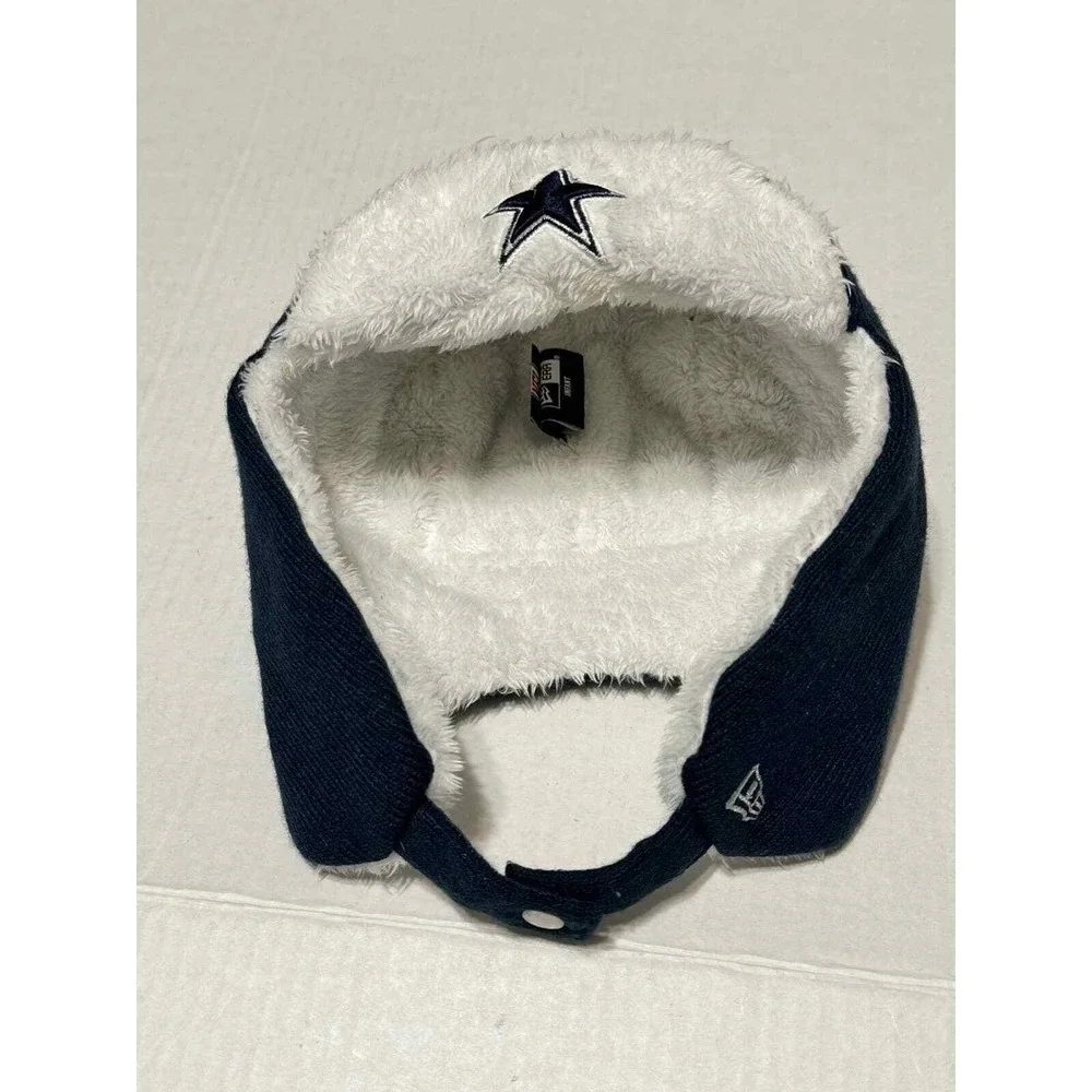 Dallas Cowboys Infant New Era‎ NFL Sherpa Lined Trapper Hat Navy Blue
